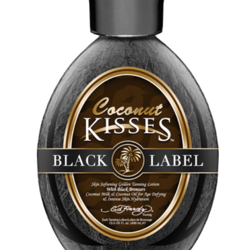 Coconut Kisses Black Label Tanning Lotion - Black